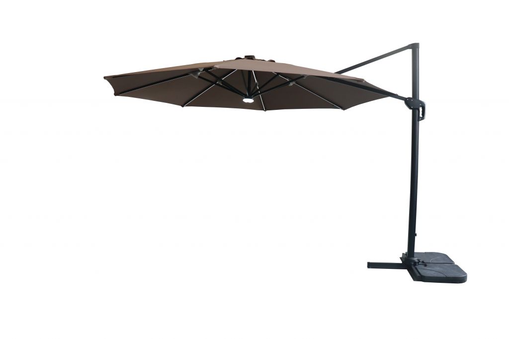 350-8 Rome Umbrella with LED straight light and center lamp light