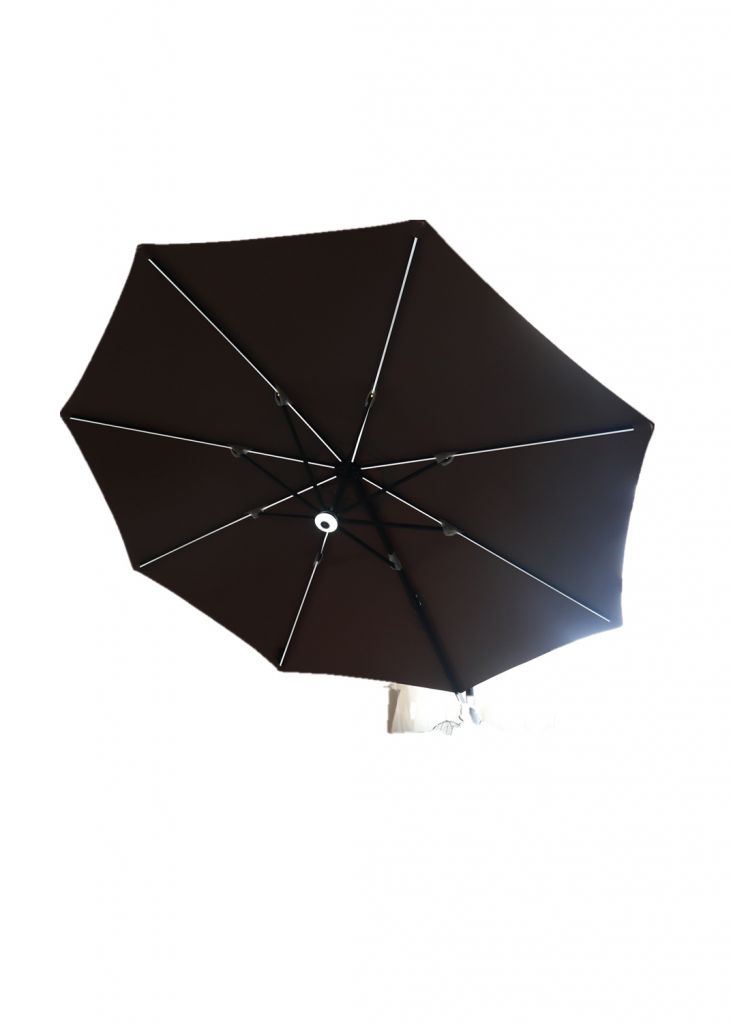 350-8 Rome Umbrella with LED straight light and center lamp light