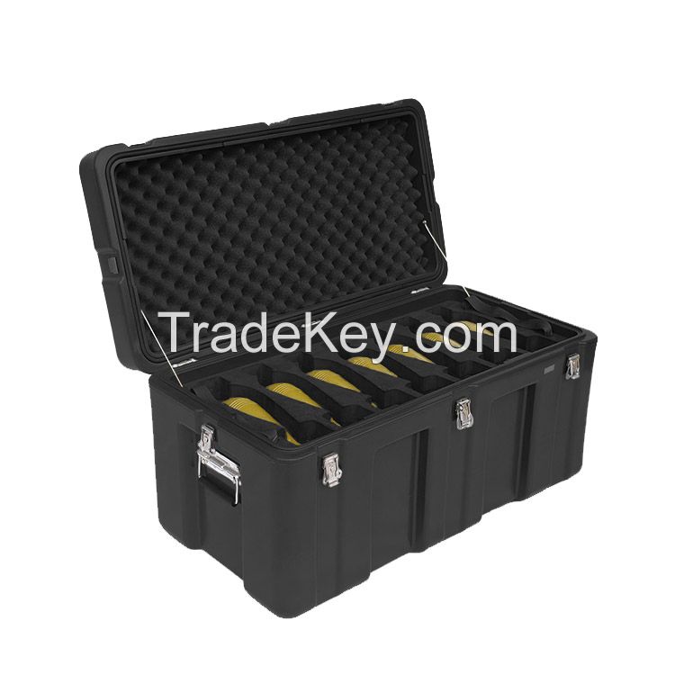 Promotional durable cheap black tool box plastic military waterproof tool box in stock