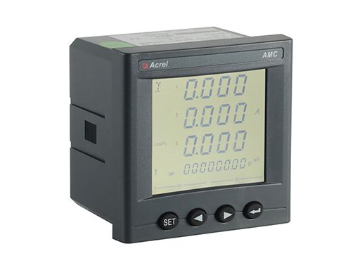 LED three phase power meter with 2-31st harmonic measurement