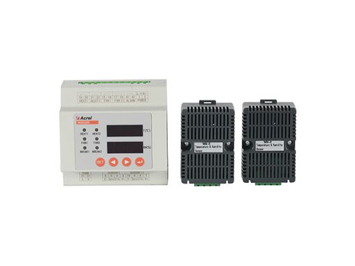 DIN rail installation temperature and humidity controller with sensors