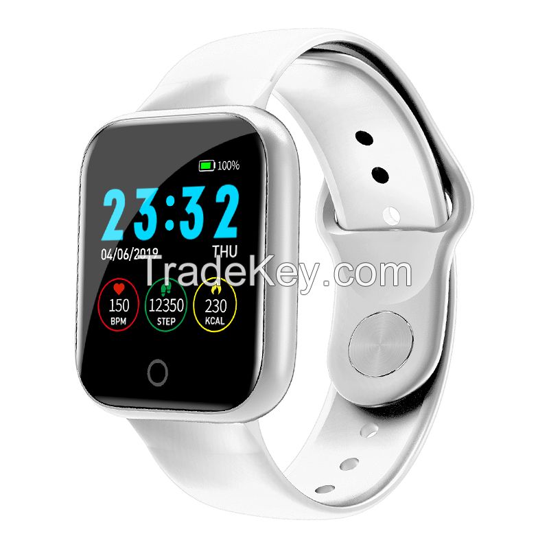 Fitness Tracker Bracelet I5 Fancytech Sports Waterproof Pink Black Red Clock Android Smart Watch 