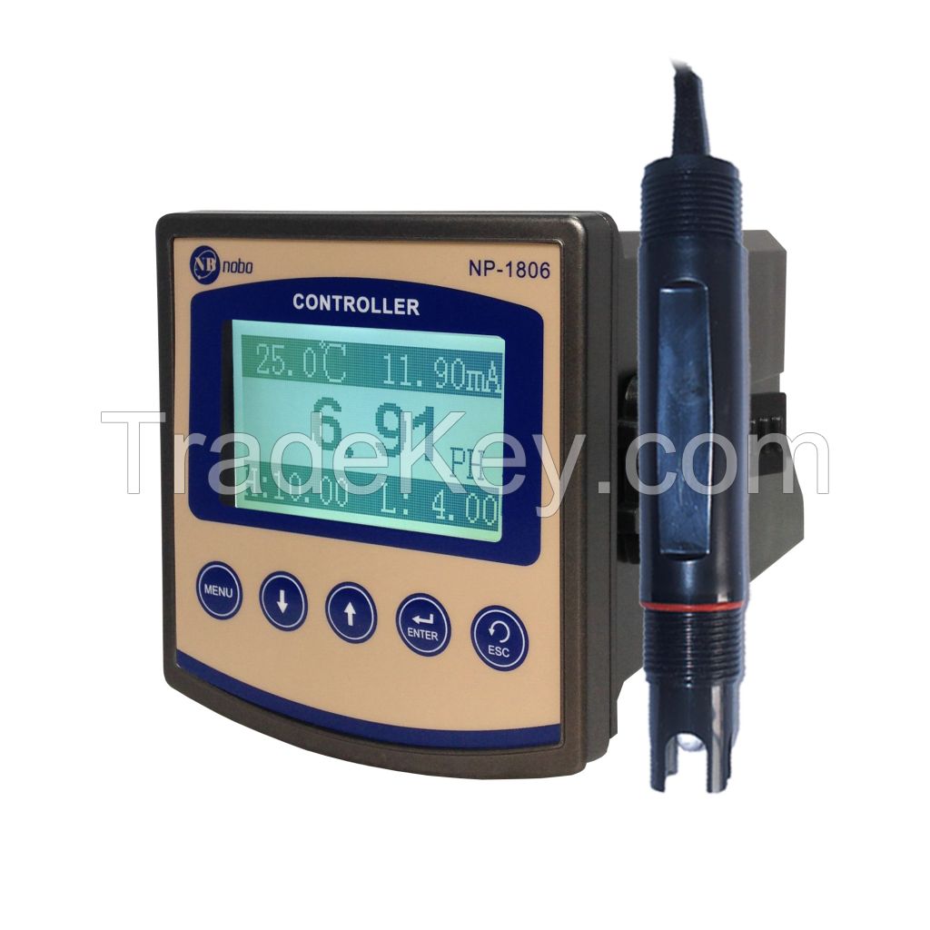 pH glass electrode Boiler wastewater treatment ph meter Analytical Instruments with Automatic cleaning