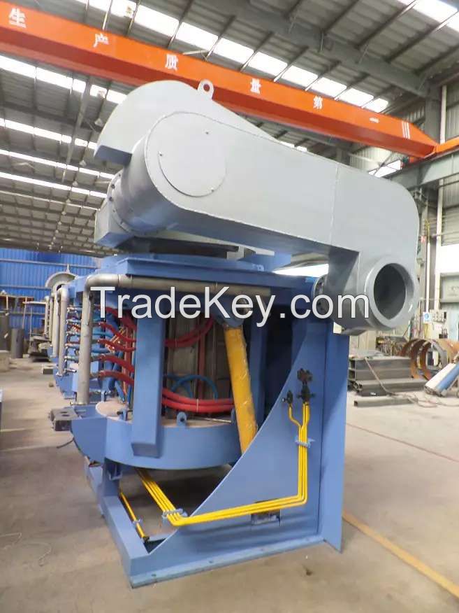Steel Shell induction  furnace for Melting steel scrap