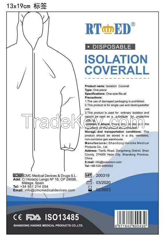 Isolation suit