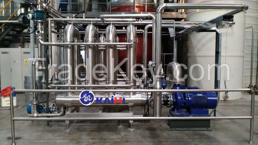 Membrane equipment for filtration in production or wastewater treatment