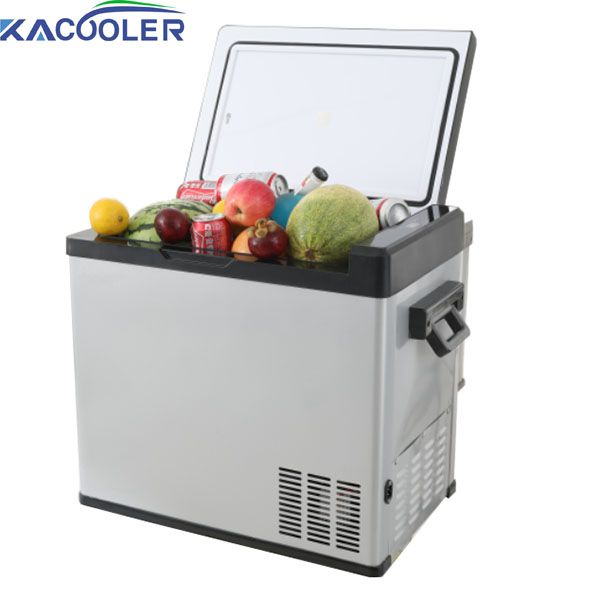 Car fridge/Freezer 50 Liter Vehicle, Car, Truck, RV, Boat, Mini Fridge Freezer for Driving, Travel, Fishing, Outdoor-12/24V DC