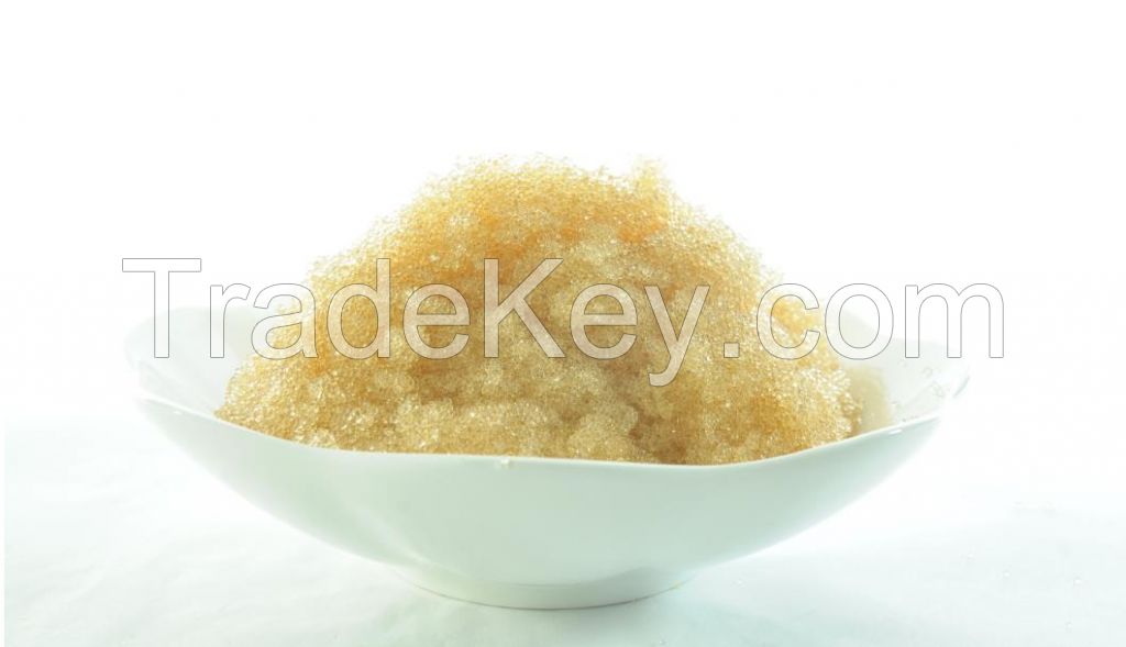 Strong acid cation resin for hydrometallurgy