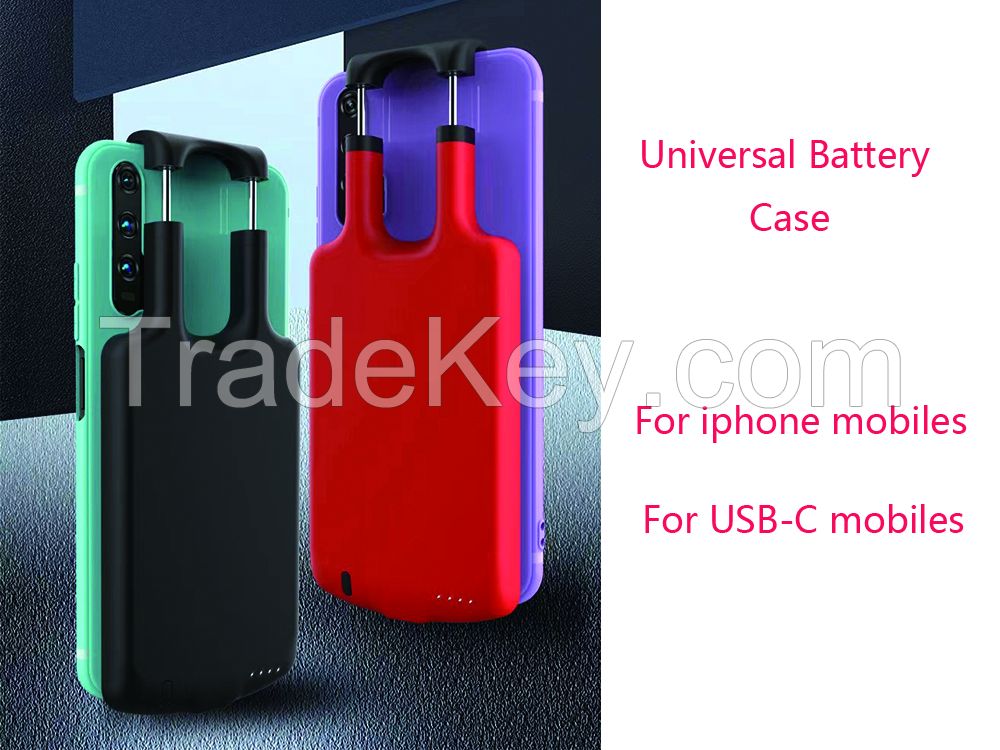 Universal charging chamber for type-c battery case For charger case PC ABS power bank cover for  11/11 Pro