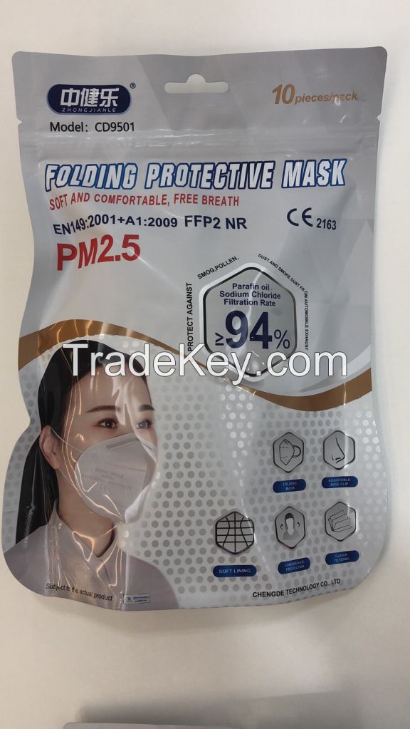 Kn95 Respirator Protective Mask meet FFP2 requirement