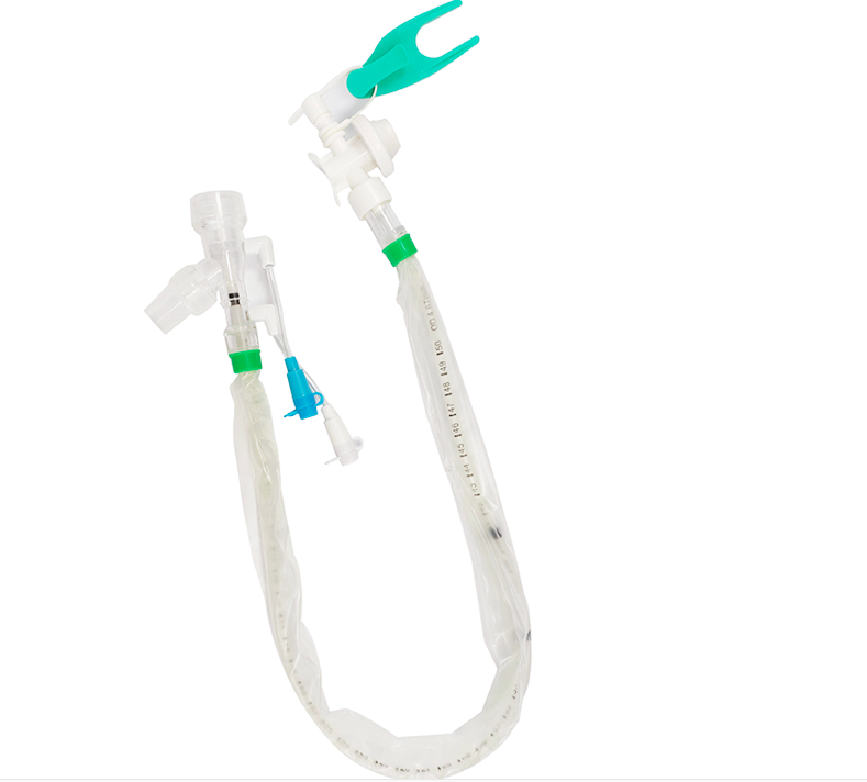 Disposable closed sputum suction catheter tube for hospital 