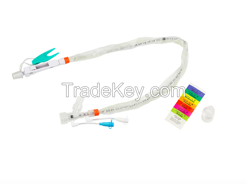Disposable closed sputum suction catheter tube for hospital 