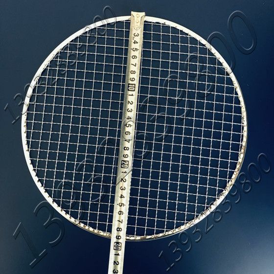 Square hole galvanized crimped wire mesh and hemming of tinplate edge BBQ grill
