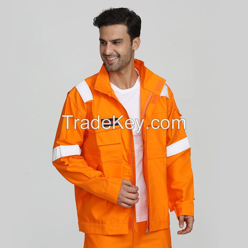 Supply Offshore Anti-Flame Reflective Safety Work Jacket