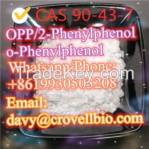 Factory price CAS 90-43-7 2-Phenylphenol / o-Phenylphenol / OPP factory  (email:davy@crovellbio.com)