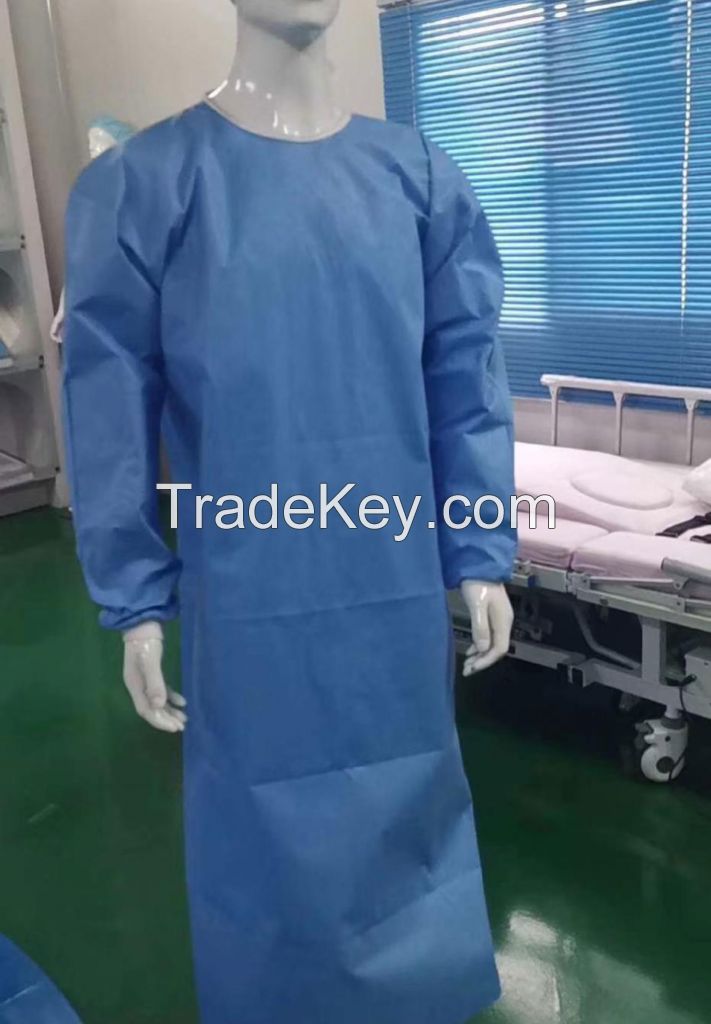 Breathable PP Non Woven Disposable Surgical Gown