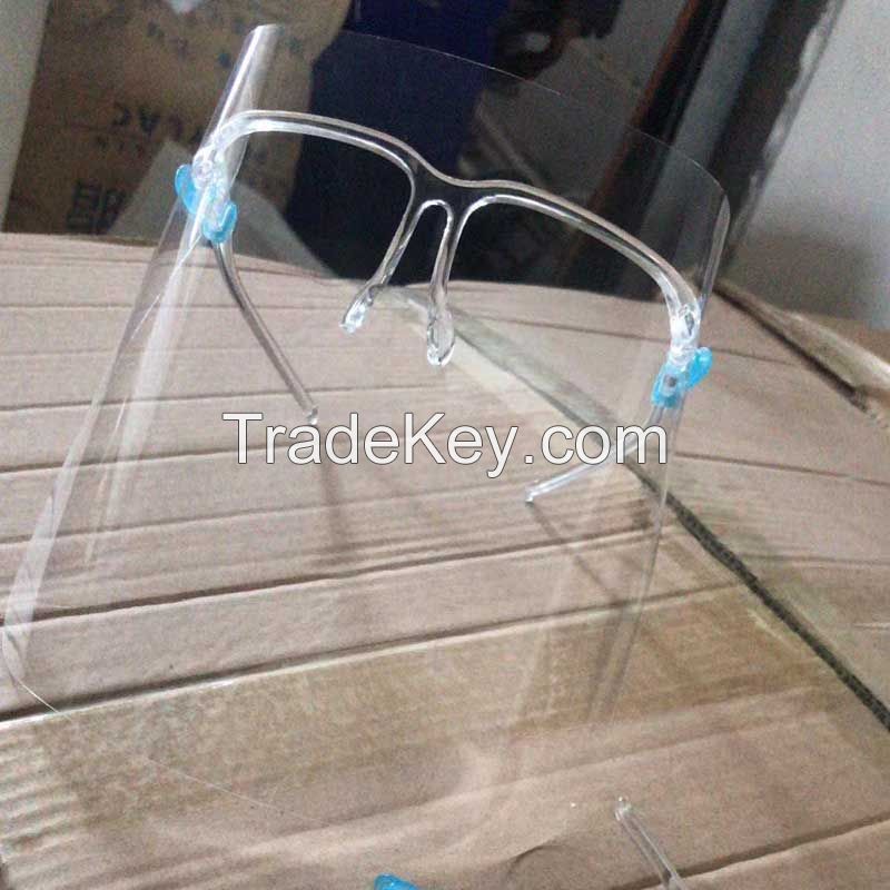 Transparent Protective Face Shield With Frame
