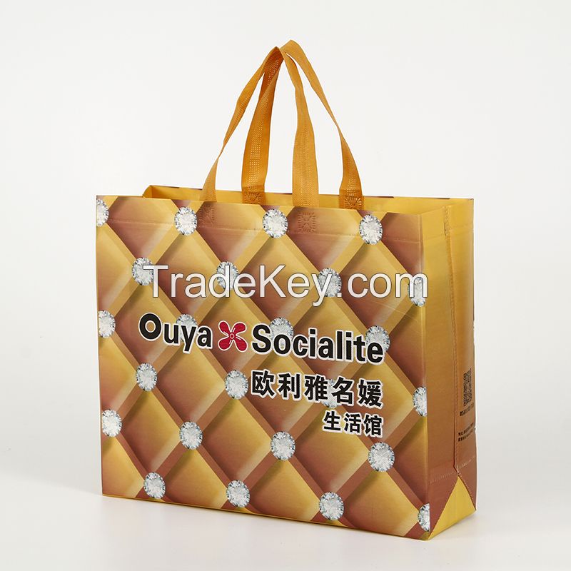 Promotional ultrasonic sewing cheap nonwoven tote bag