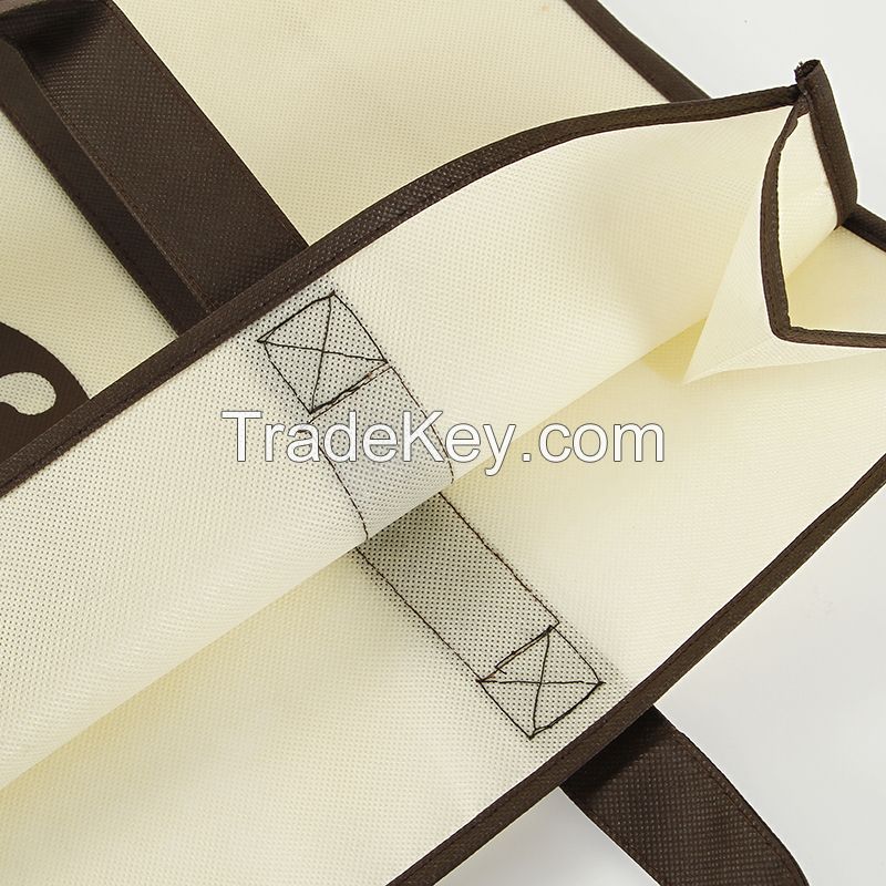Factory direct long hand promotional nonwoven tote bag with customized logo