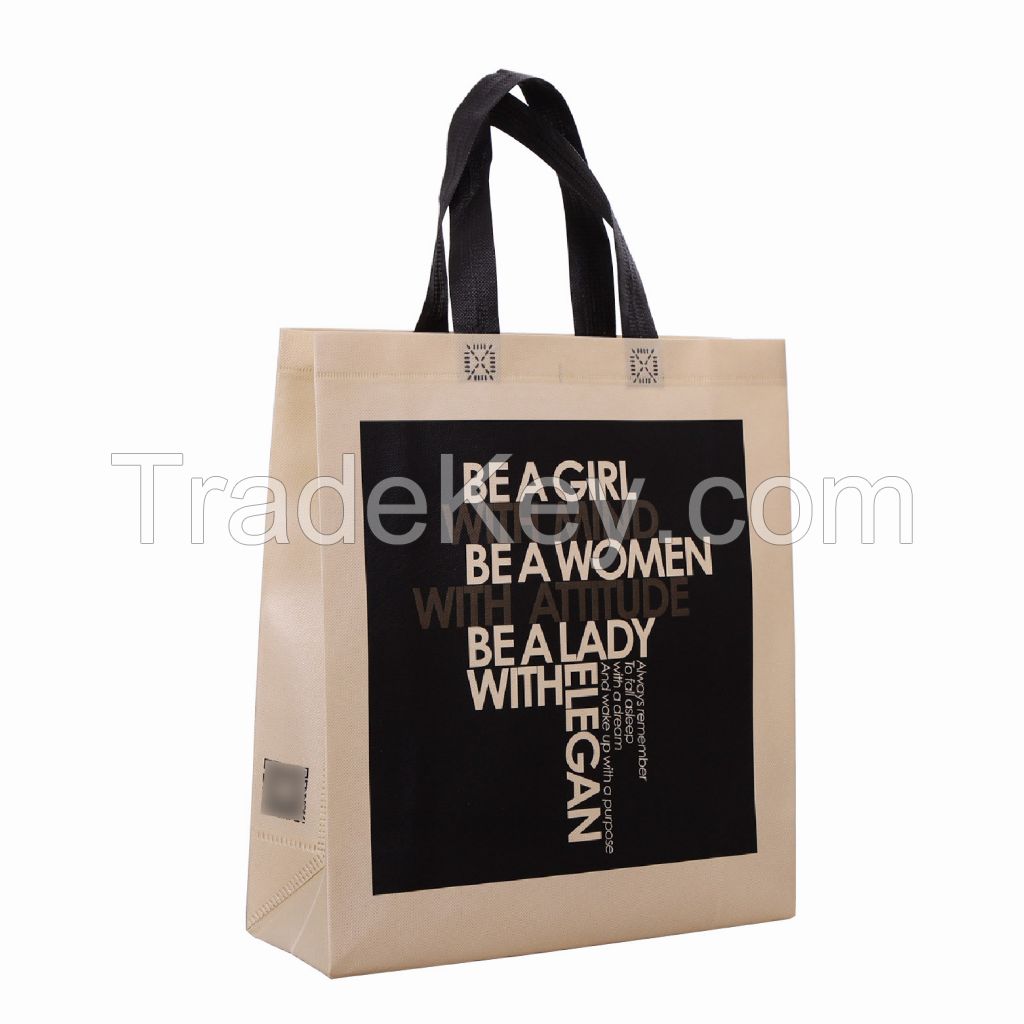 Customized logo 80gsm nonwoven fabric tote bag