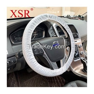 Disposable plastic waterproof custom car steering wheel cover