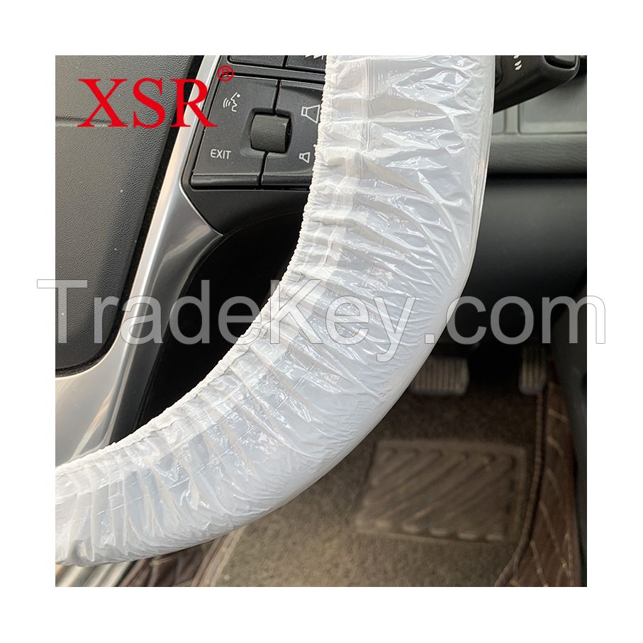 Disposable plastic waterproof custom car steering wheel cover
