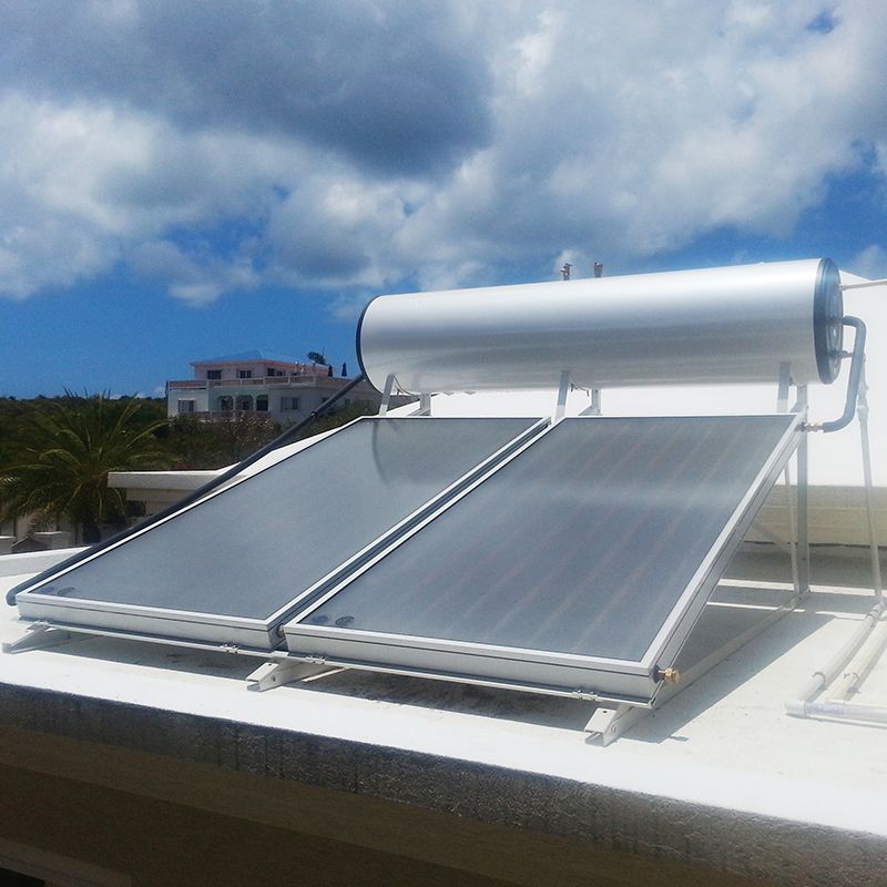 Solar Flat Plate Integrating System Water Heater