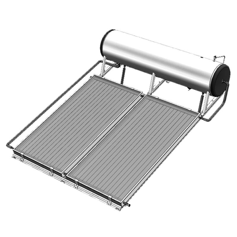 Solar Flat Plate Integrating System Water Heater