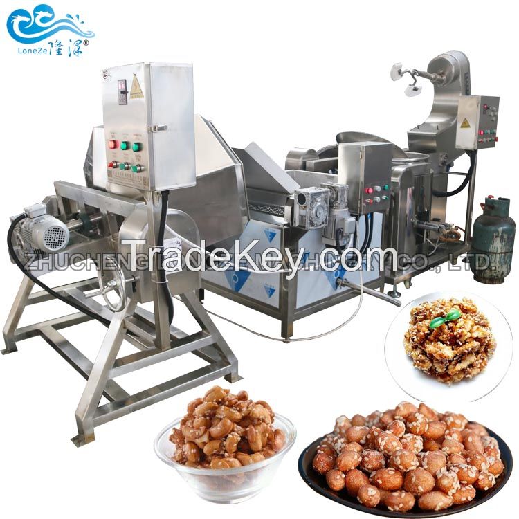 Nuts Coating Machine Industrial Flavored Ball Shape Popcorn Machine