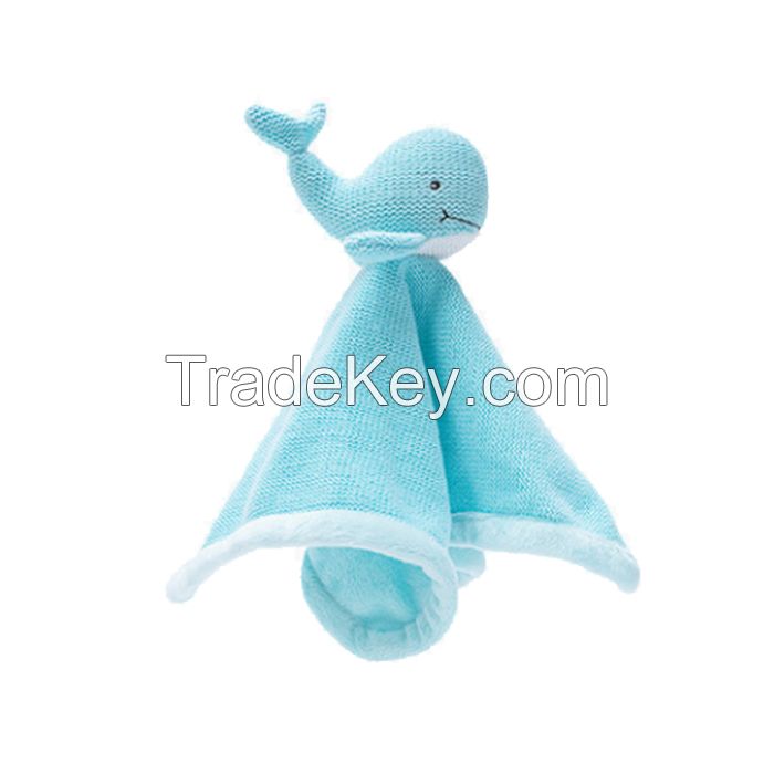 2020 Hot Baby Products Security Blanket Baby Towel Baby Rattle Toy Set