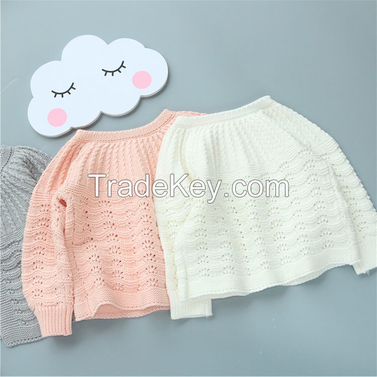 Cotton baby sweater wholesale infant clothes baby coat sweater winter kids warm