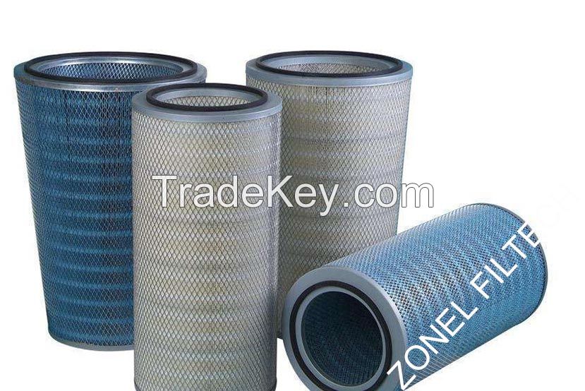 Cartridge Dust Collectors and Replacement Dust Filter Cartridges, Spunbonded Filter Cloth