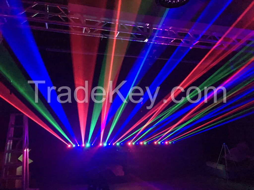 6 eye RGB moving laser array DMX DJ Disco KTV stage light show