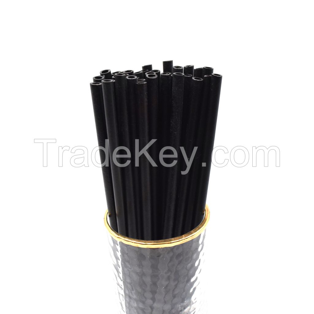 Grade A 200mm*6mm Customized Product Biodegradable Disposable Eco-Friendly Drinking Edible Grain Rice Straws