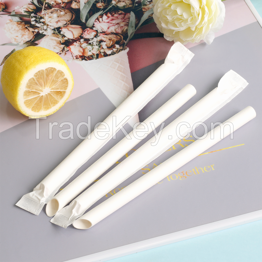 BUBBLE TEA/BOBA paper straws for party supplies free sample