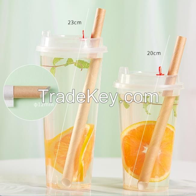 BUBBLE TEA/BOBA paper straws for party supplies free sample