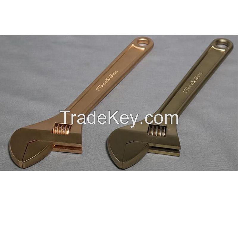 Adjustable Wrench,Non-Sparking BY Copper Beryllium 300 MM