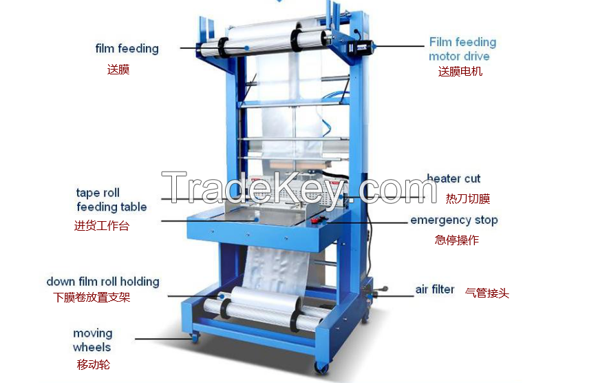 Tray Shrink Packing Machine Shrink wrapping machine sleeve shrink wrapping machine