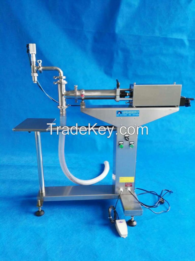 Cream filling machine with mixer for cosmetics,  liquid filling machine cappiing machine