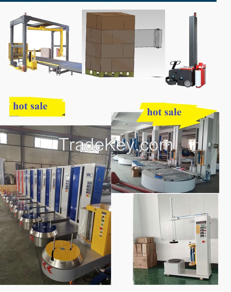  PALLET WRAPPING MACHINE with conveyor type full automatic machine 