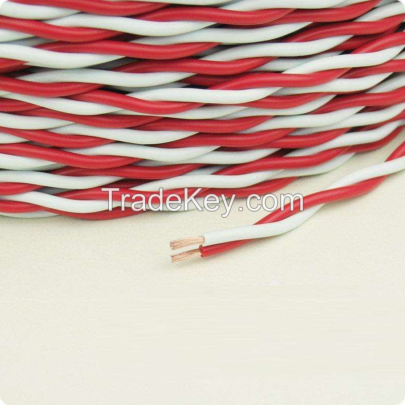 Hot sale 2 core PVC insulated RVS twisted pair flexible wire cables