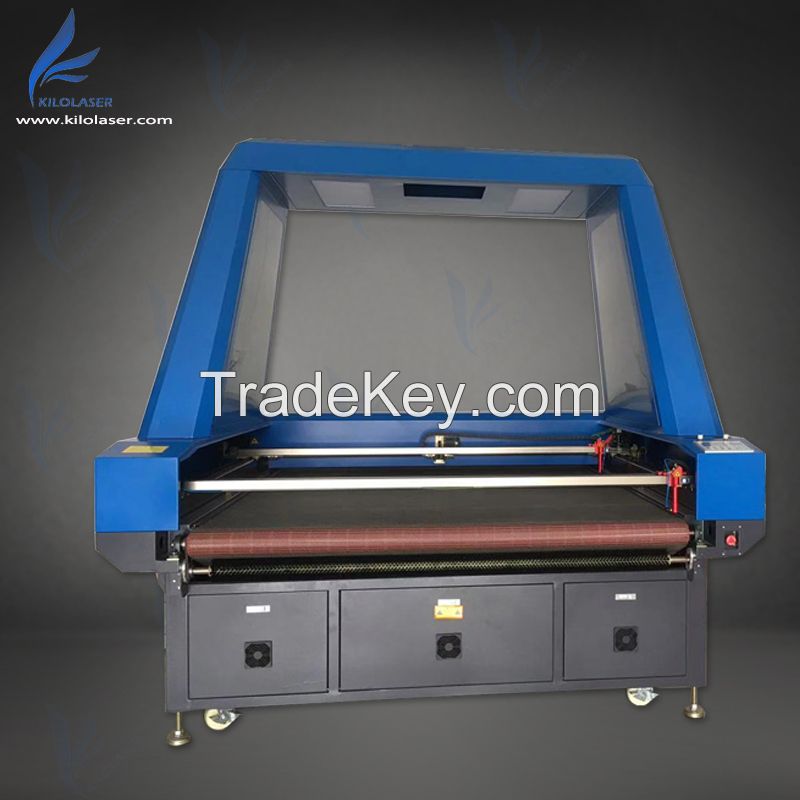 1812 Smart  CCD Digital Printed Fabric Vision laser cutting machine 