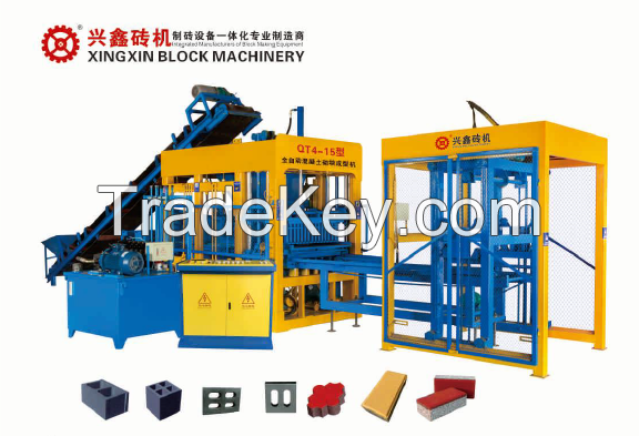 Full Auto concrete making machinery can add fly ash, clay, slag