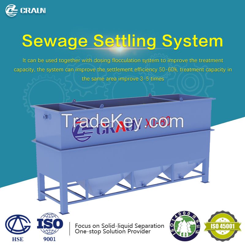sewage settling system