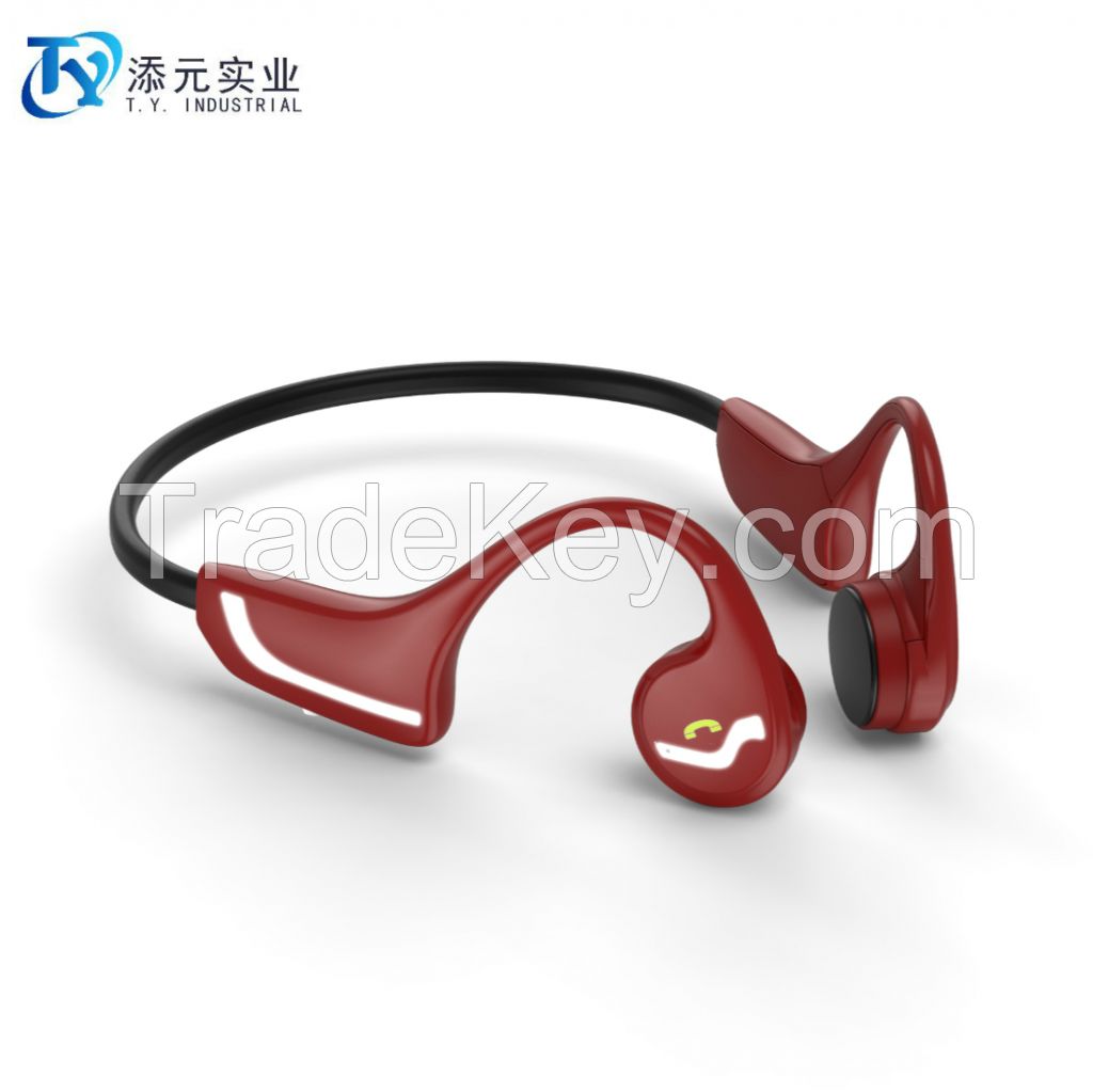 Fashion headphone cool sports earphone luminous bone conduction headset