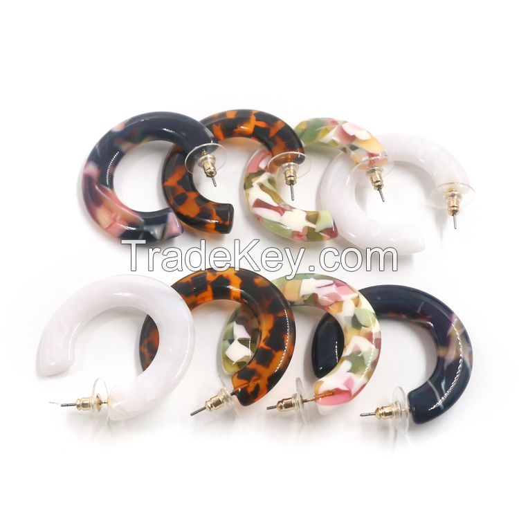 Wholesale Bohemia Trendy Customizable Colorful Acrylic Earrings