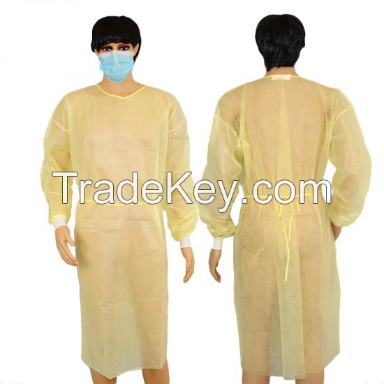 disposable PP isolation gowns