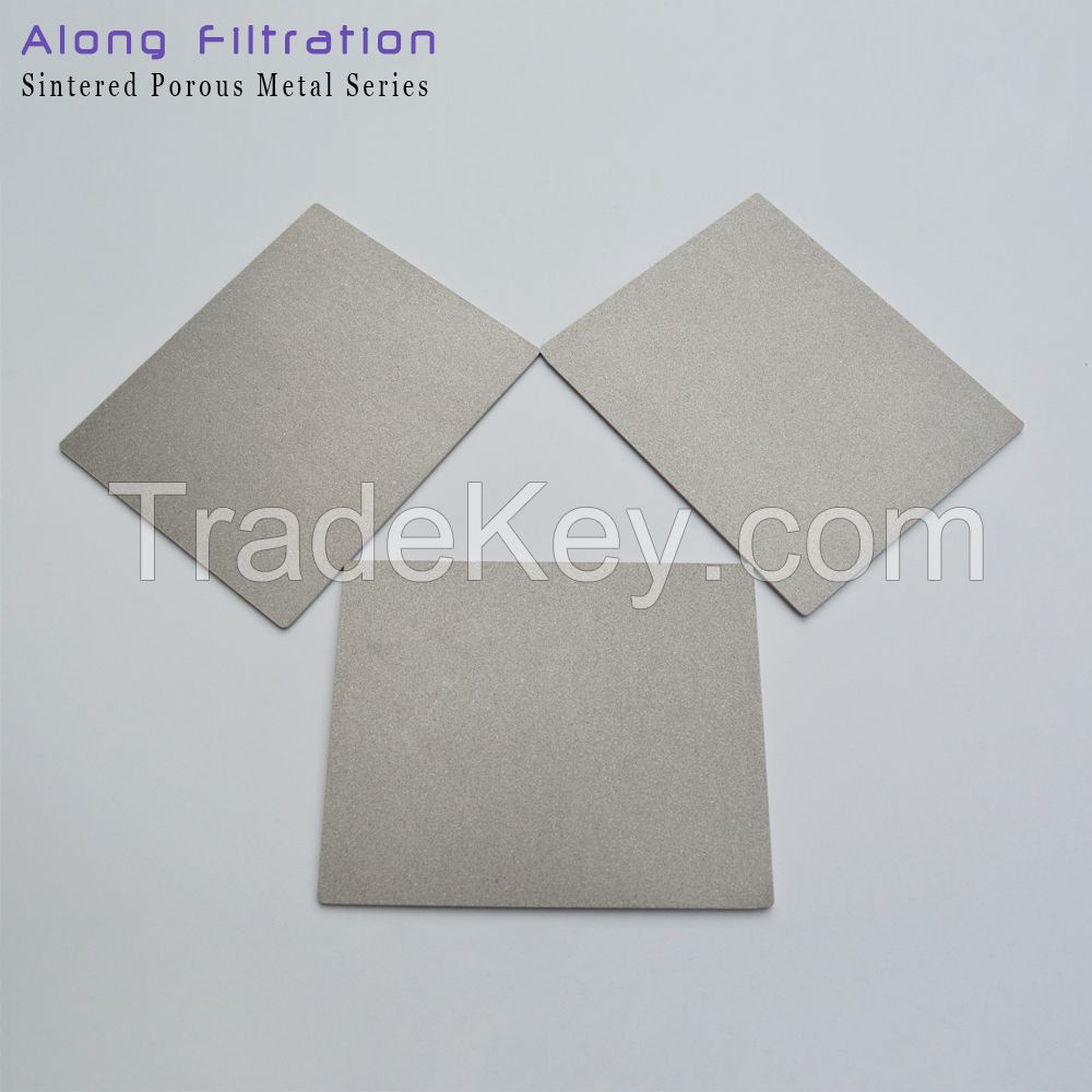 Reusable and cleanable titanium powder sintered porous biomedical use 5um pore size filter disc media plate 