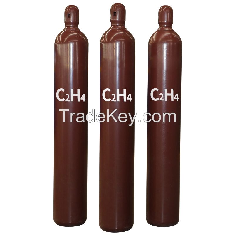 Top sale  99.5% C2H4 ethylene gas with cylinder price
