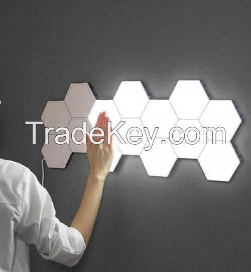 DIY Quantum Lamps intelligent led night Hexagonal Wall Lamp Dimmable Touch Sensitive Lighting 